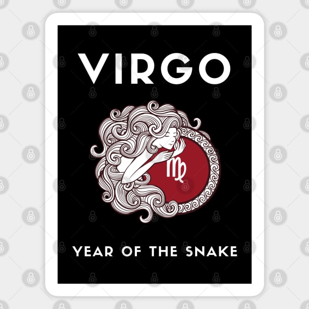 VIRGO / Year of the SNAKE Magnet by KadyMageInk